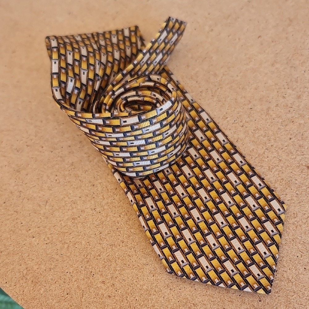 Make Offer!Black Yellow and Black Beaded Tie